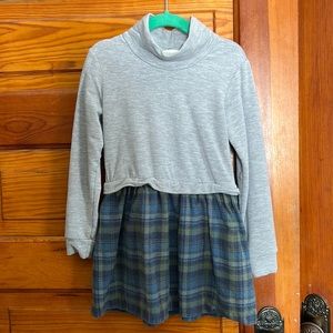 Thimble Funnel Sweatshirt Dress in Schoolhouse Plaid